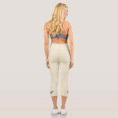 Stechen wie eine Biene Antike Creme Märchen Mädche Capri Leggings (Rückseite)