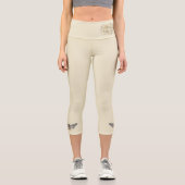 Stechen wie eine Biene Antike Creme Märchen Mädche Capri Leggings (Vorderseite)