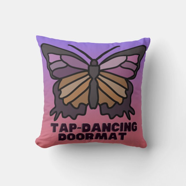 Stechend Doormat Minimalistisch Butterfly | Funny Kissen (Vorderseite)
