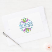 Stechend Tanzen macht das Leben spärlich Rechteckiger Aufkleber (Umschlag)