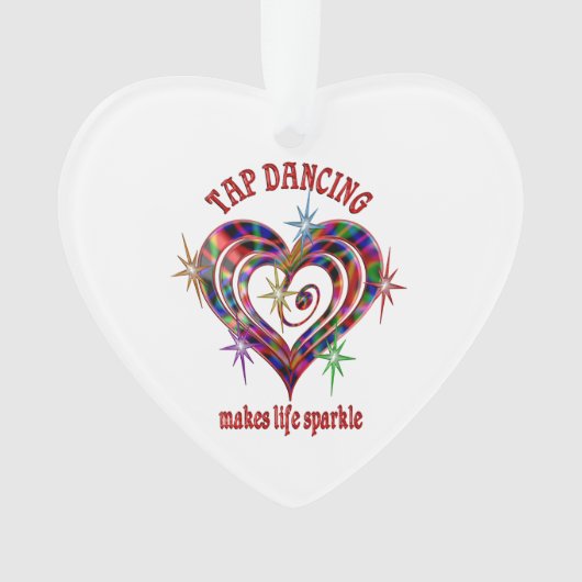 Stechend tanzende Glitzern Ornament (Vorderseite)