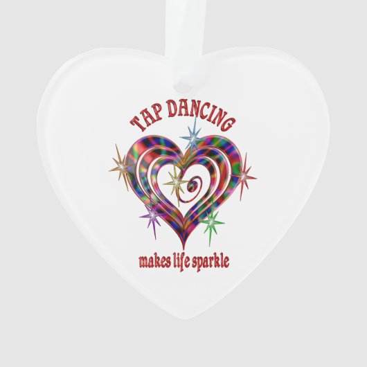 Stechend tanzende Glitzern Ornament (Rückseite)