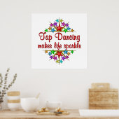 Stechend tanzende Glitzern Poster (Küche)