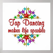 Stechend tanzende Glitzern Poster (Vorne)