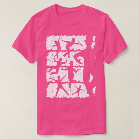 Stechend Tänzer Silhouette Dancing T-Shirt (Design vorne)