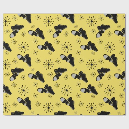 Stechend Tänzer Stach Schuhe Gemustert Geschenkpapier (Flach)