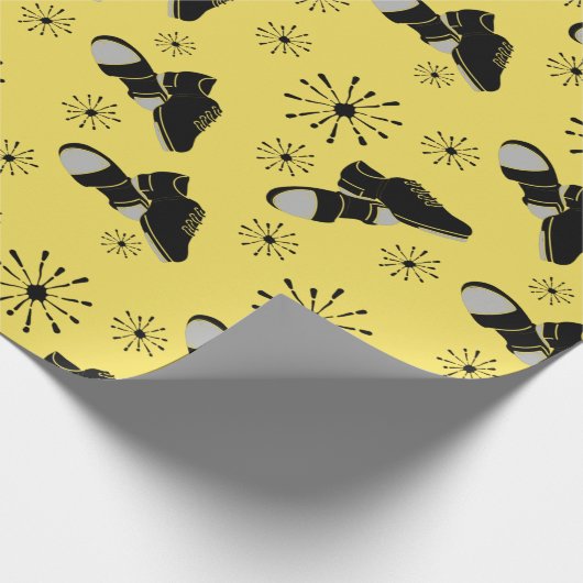 Stechend Tänzer Stach Schuhe Gemustert Geschenkpapier (Ecke)
