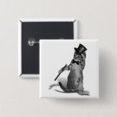 Stechend Tanzkatze Button (Vorne & Hinten)