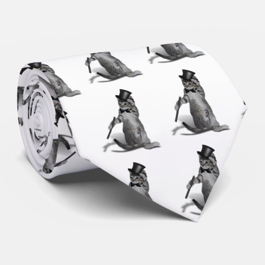 Stechend Tanzkatze Krawatte (Gerollt)