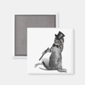 Stechend Tanzkatze Magnet (Vorderseite/Rückseite)