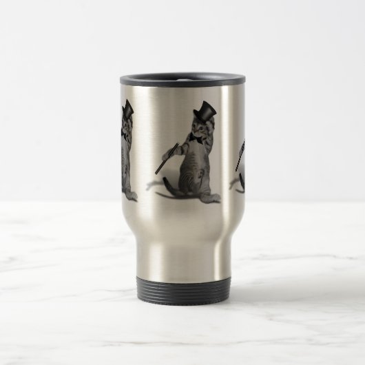 Stechend Tanzkatze Reisebecher (Mittel)