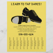 Stechend Tanzkurse tanzen Lektionen reißen Streife Flyer (Vorne)