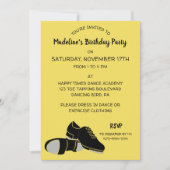 Stechend Tanzschuhe Tanztheater Party Einladung (Vorderseite)