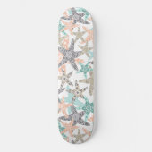 Stechfisch Seamless Muster Skateboarddecke Skateboard (Vorderseite)