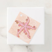 Stechfisch- und Korallenrosa-Muster Geschenkanhänger (Beispiel)