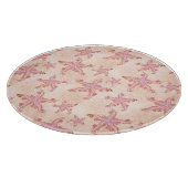 Stechfisch- und Korallenrosa-Muster Schneidebrett (Ecke)