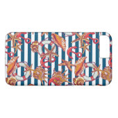Stechfisch- und Streifenmuster Case-Mate iPhone Hülle (Rückseite (Horizontal))