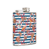 Stechfisch- und Streifenmuster Flachmann (Rechts)