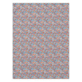 Stechfisch- und Streifenmuster Tischdecke (Vorderseite)