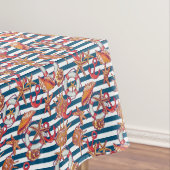 Stechfisch- und Streifenmuster Tischdecke (Beispiel)