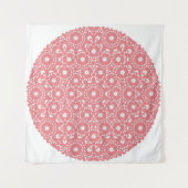 Stechmücken Muster Weiße Koralle Mg0 Tapestyle Wandteppich (Vorderseite (Horizontal))