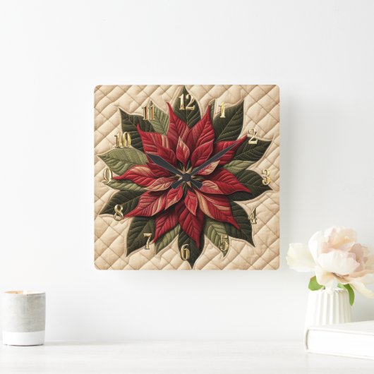 Stechmücken Quadratische Wanduhr (Zuhause)