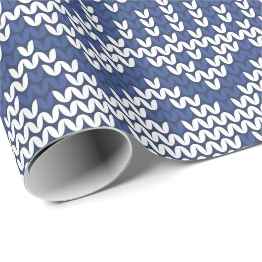 Stechmuster5 Navy Blue ID208 Geschenkpapier (Rolleneckpunkt)