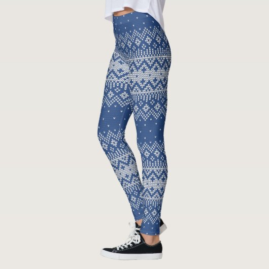 Stechmuster5 Navy Blue ID208 Leggings (Links)