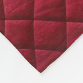 Stechmuster Poinsettia Rot Fleecedecke (Ecke)