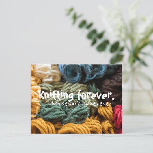 Stechpalme für immer, wann immer/ farbenfroh postkarte (Stehend Vorderseite)