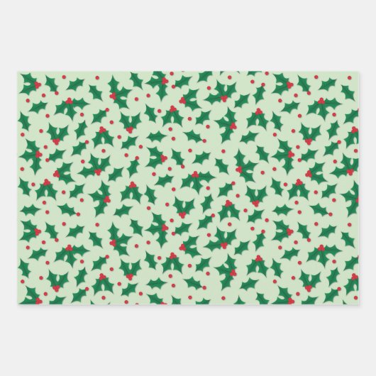 Stechpalme Geschenkpapier Set (Vorderseite 2)