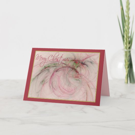 STECHPALME 'N VERZIERT ~ frohe Weihnachten (Vorderseite)