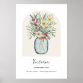 Stechpalme Narzisse Dezember Geburtsblume Poster (Vorne)