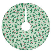 Stechpalme Polyester Weihnachtsbaumdecke (Vorderseite)