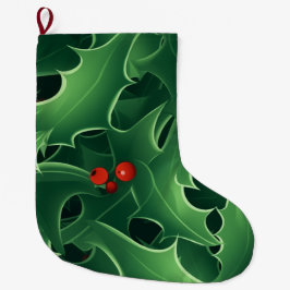 Stechpalme und Beere Großer Weihnachtsstrumpf
