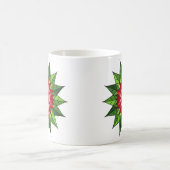 Stechpalme und Beeren Mandala Kaffeetasse (Mittel)