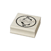 Stechpalme und Beeren Weihnachts-Monogramm Gummistempel (Stempel)