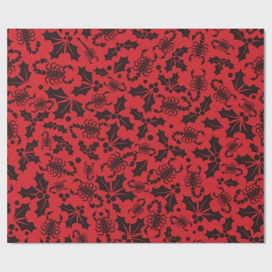 Stechpalme und die Skorpione Geschenkpapier (Flach)