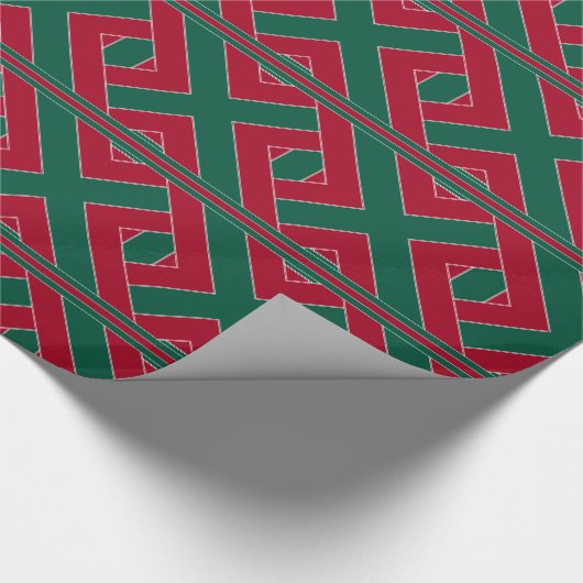 Stechpalme und Efeu-Farbiges II Geschenkpapier (Ecke)