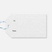 Stechpalme und Immergrün Geschenkanhänger (Rückseite Horizontal)