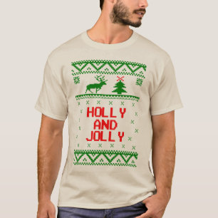 Stechpalme und lustiges hässliches T-Shirt