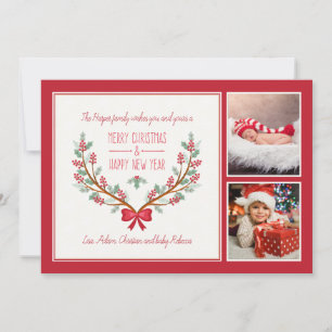 Stechpalme verzweigt sich der 2 feiertagskarte