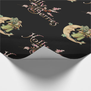 Stechpalmen-Beeren mit Sankt viktorianisch Geschenkpapier