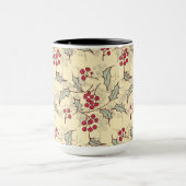 Stechpalmen-Beerenmuster-Design Tasse (Zentrum)