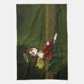 Stechpalmen-Engel Geschirrtuch (Vertikal)