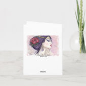 Stechpalmen-Fee von Yuletide Feiertagskarte (Rückseite)