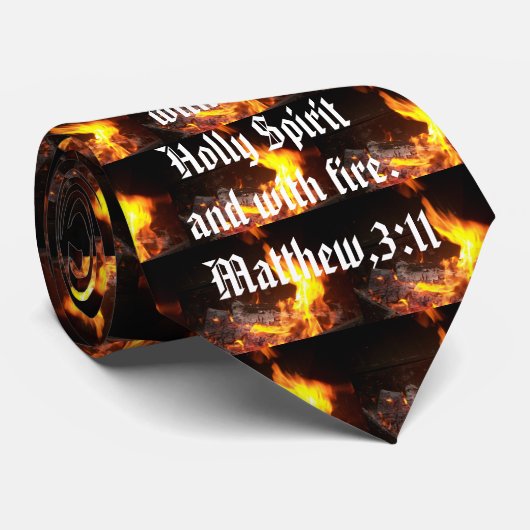 Stechpalmen-Geist und Feuer Krawatte (Gerollt)