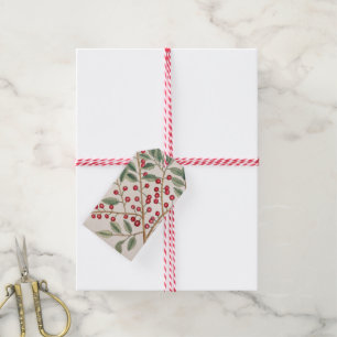Stechpalmen-Geschenkanhänger Weihnachten Geschenkanhänger