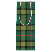 Stechpalmen-Karomuster Geschenktüte Für Weinflaschen (Rückseite)