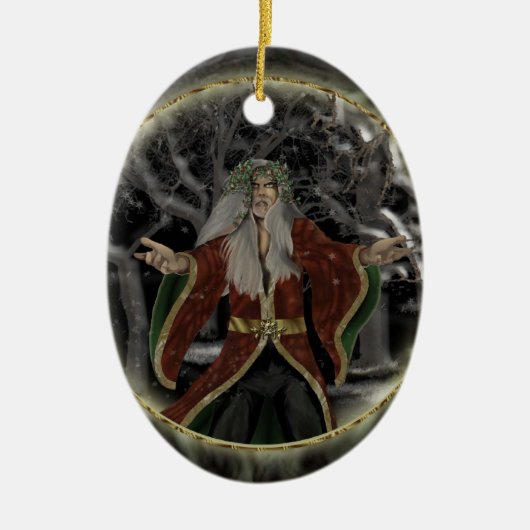 Stechpalmen-König Keramikornament (Vorne)